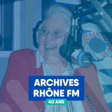 Mamy Blou de passage dans les studios de Rhône FM en 2010